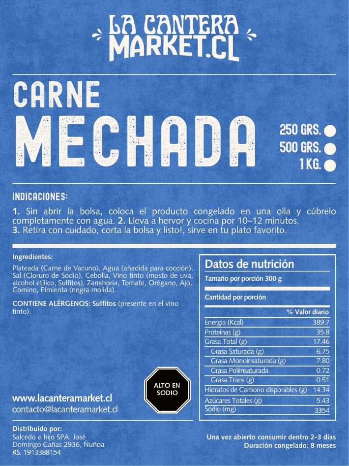 CARNE MECHADA CONGELADA